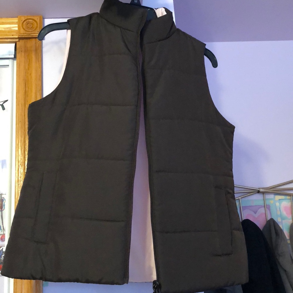 Brown and Light Pink reversible jacket